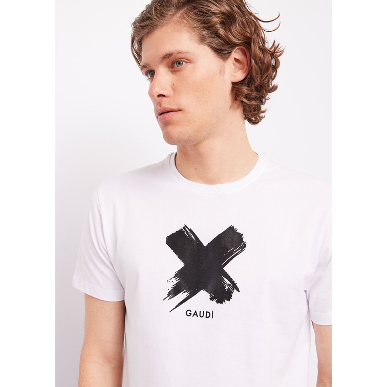 CAMISETA HOMBRE  GAUDI T-SHIRT GIROCOLLO MANCIA CORTA