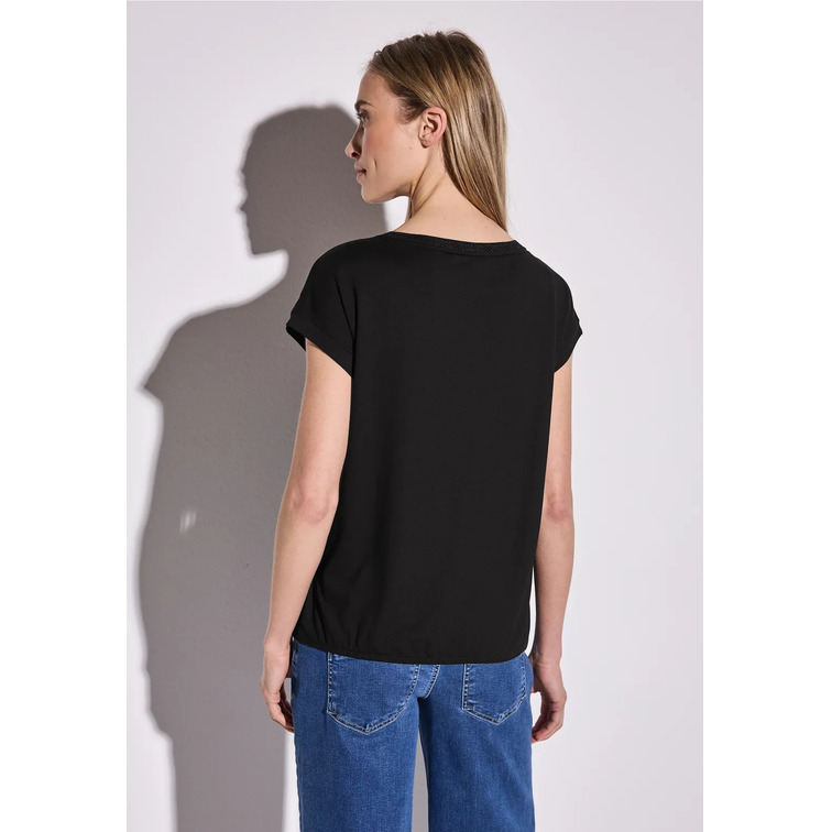 CAMISETA MUJER  STREET SHIRT W.DECO NECKLINE TAPE