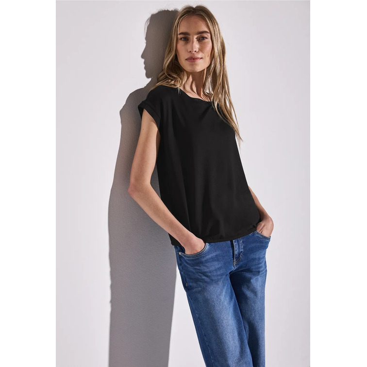 CAMISETA MUJER  STREET SHIRT W.DECO NECKLINE TAPE