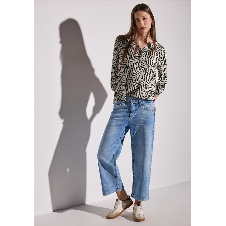 CAMISETA MUJER  STREET PRINTED MAT-MIX SHIRT W.BUTTON