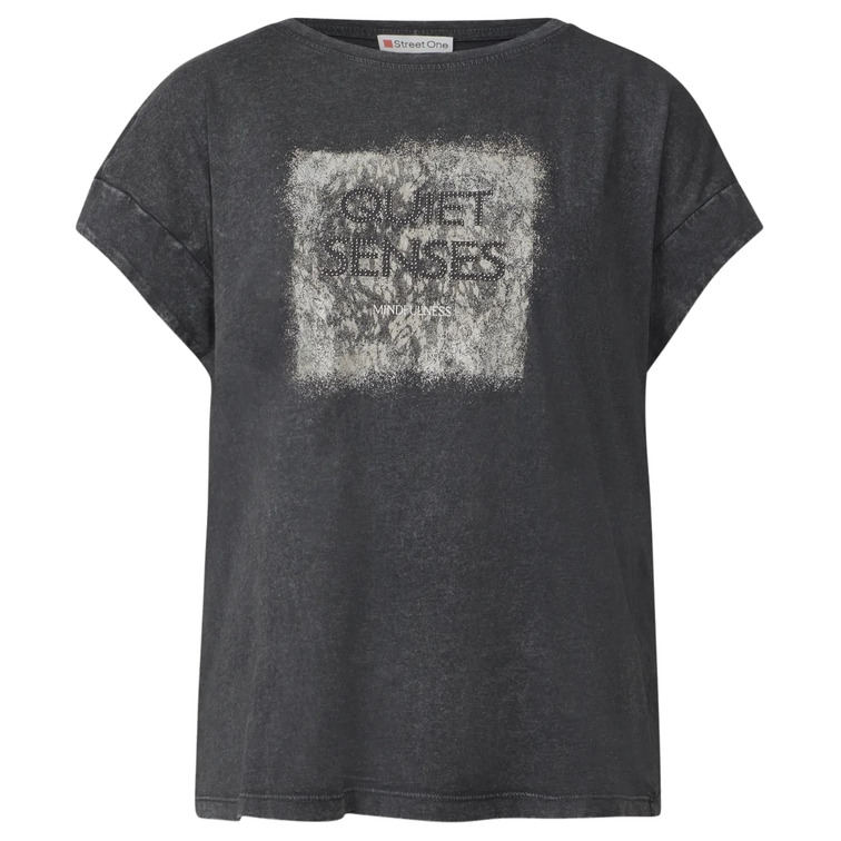 CAMISETA MUJER  STREET WASHED SHIRT W.STUD WORDING