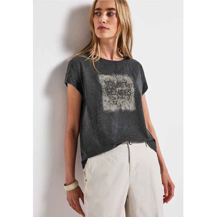 CAMISETA MUJER  STREET WASHED SHIRT W.STUD WORDING