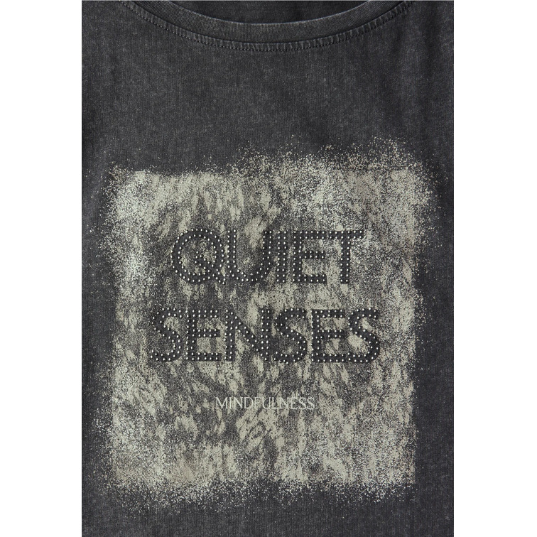 CAMISETA MUJER  STREET WASHED SHIRT W.STUD WORDING