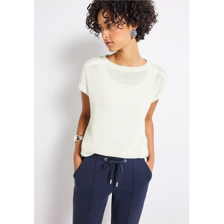 CAMISETA MUJER  STREET SUMMER KNIT LOOK SHIRT