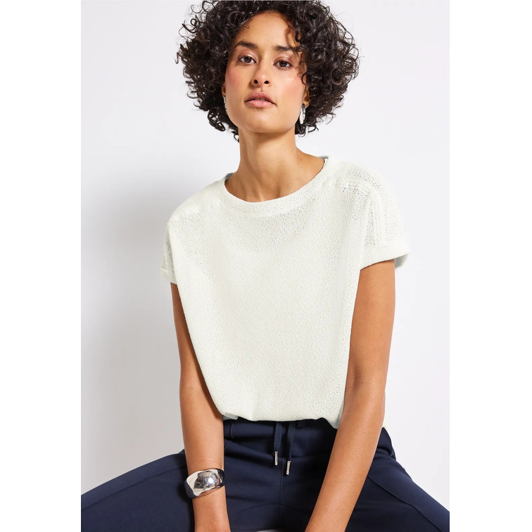 CAMISETA MUJER  STREET SUMMER KNIT LOOK SHIRT