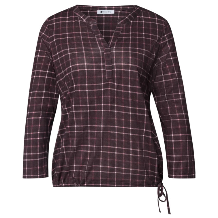 MUJER PRINTED JERSEY SHIRT W.SPLIT N 37820