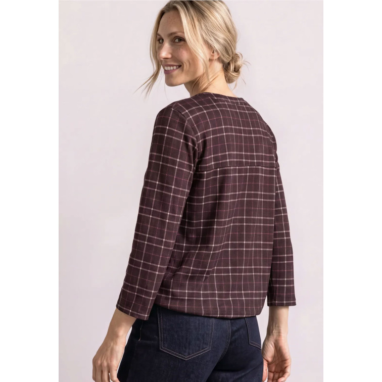 MUJER PRINTED JERSEY SHIRT W.SPLIT N 37820