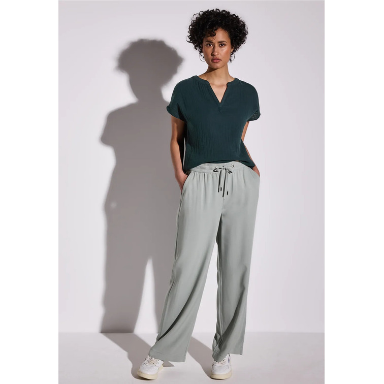 CAMISA MUJER  STREET MUSLIN SHIRTBLOUSE W SPLITNECK