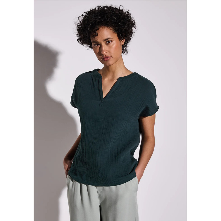 CAMISA MUJER  STREET MUSLIN SHIRTBLOUSE W SPLITNECK