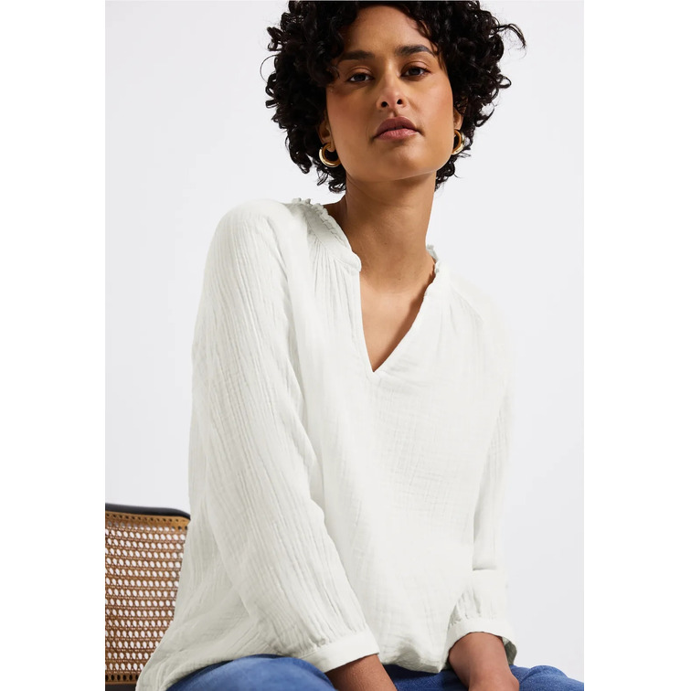 CAMISA MUJER  STREET MUSLIN TUNIC BLOUSE W FRILL