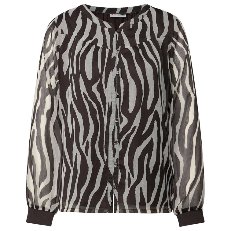 CAMISA MUJER  STREET PRINTED CHIFFON BLOUSE W PLACK