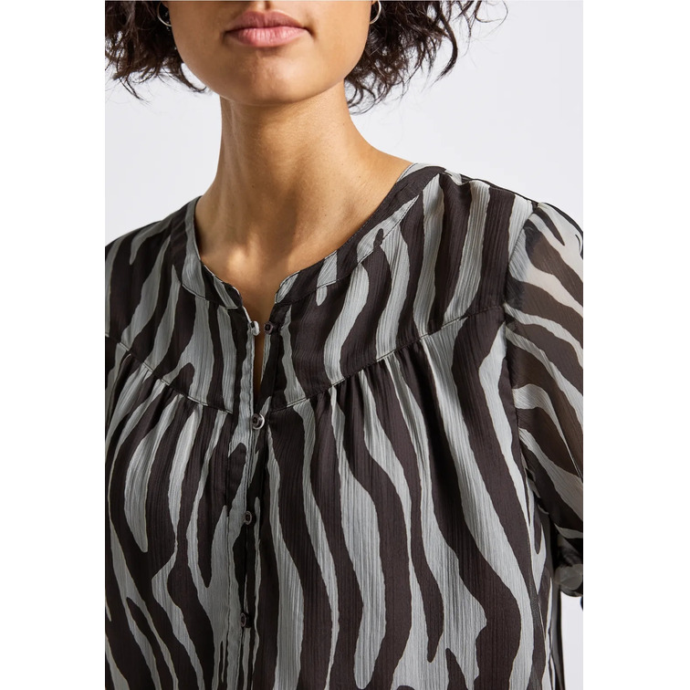 CAMISA MUJER  STREET PRINTED CHIFFON BLOUSE W PLACK