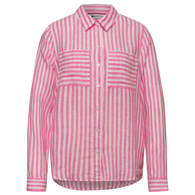 MUJER SOL_STRIPED SHIRTCOLLAR BLOUSE 27281