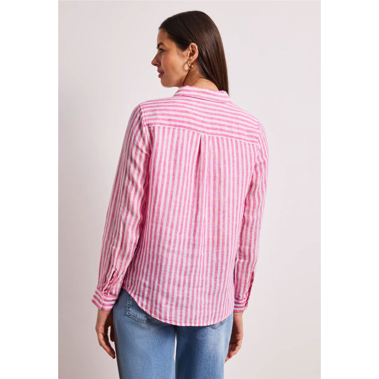 MUJER SOL_STRIPED SHIRTCOLLAR BLOUSE 27281