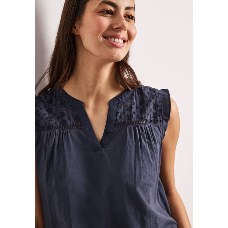 MUJER SOL_SHIFFLEY BLOUSE TOP WITH T 17274