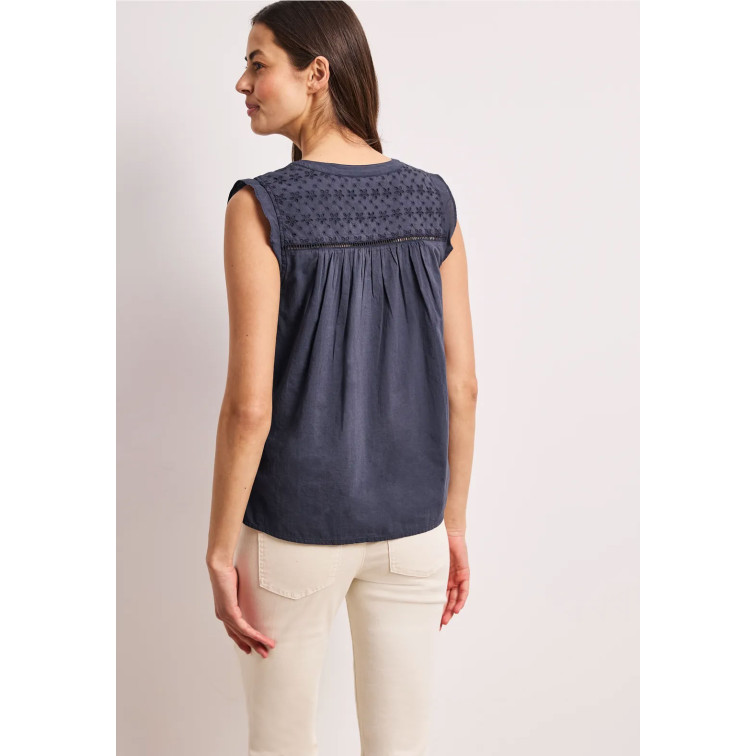 MUJER SOL_SHIFFLEY BLOUSE TOP WITH T 17274