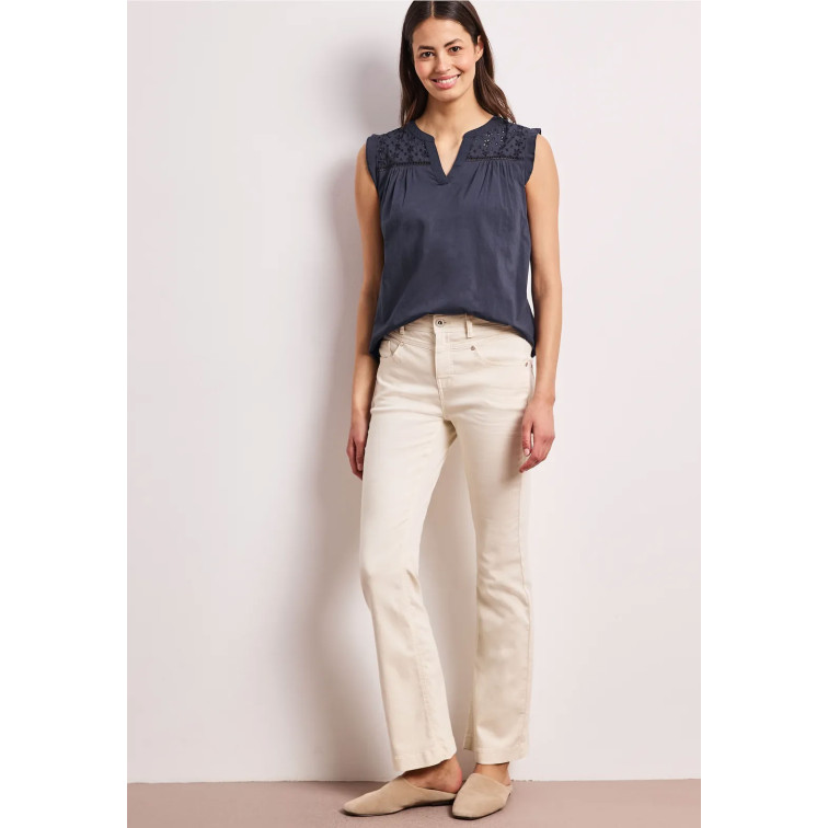 MUJER SOL_SHIFFLEY BLOUSE TOP WITH T 17274