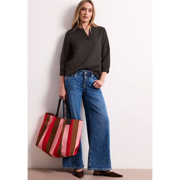 MUJER SOL_SPLITNECK TUNIC BLOUSE UNI 17276