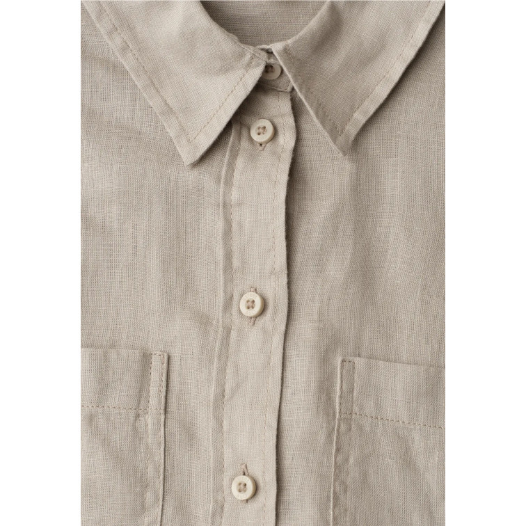 MUJER SOL_SOLID SHIRTCOLLAR BLOUSE W 17278
