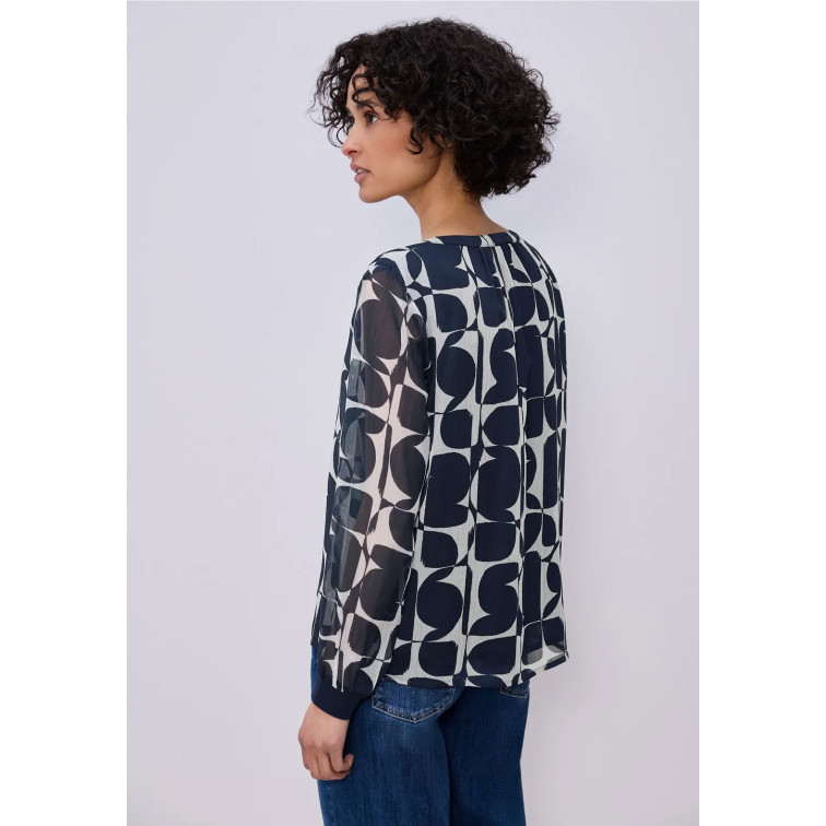 CAMISA MUJER  STREET CHIFFON TUNIC BLOUSE W TAPE DE