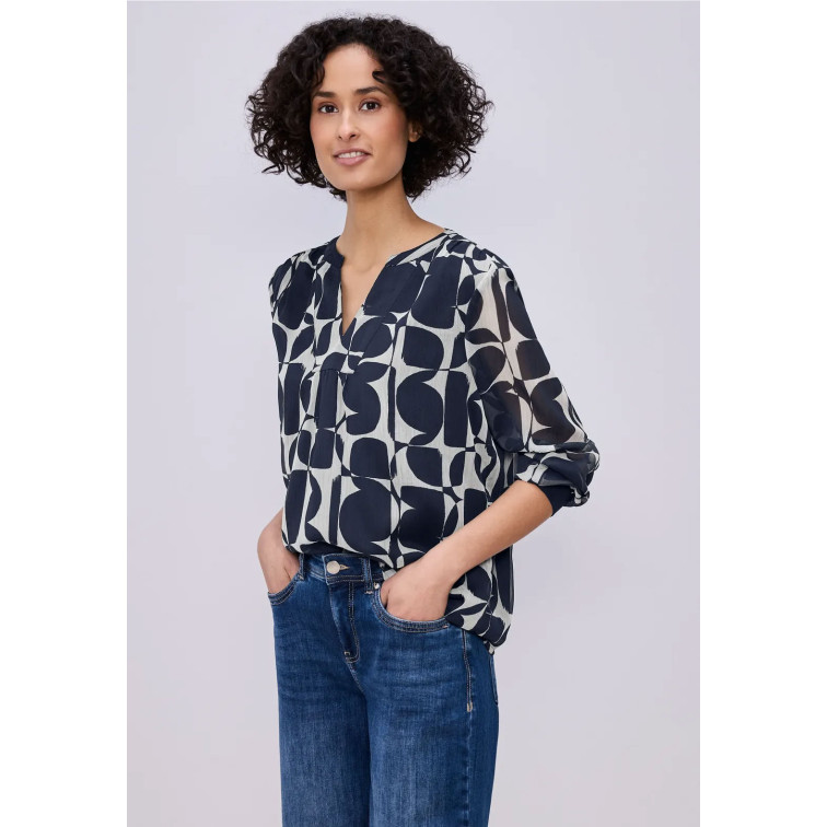 CAMISA MUJER  STREET CHIFFON TUNIC BLOUSE W TAPE DE