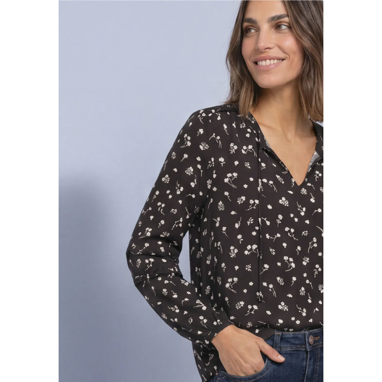 MUJER TUNIC BLOUSE W FRILL DETAILS 27874