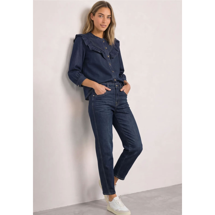 MUJER STYLE DENIM,BLOUSE,RINSE WASH 18265