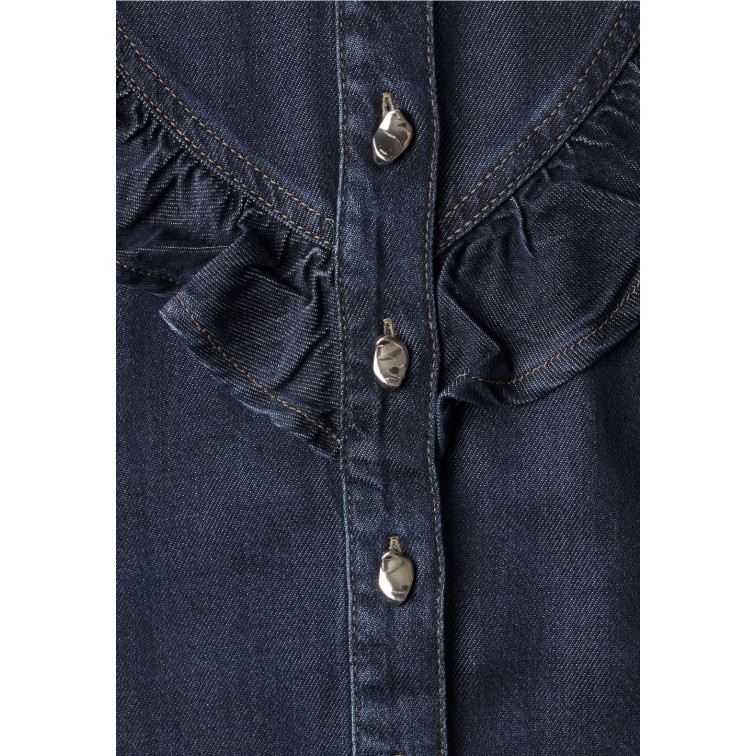 MUJER STYLE DENIM,BLOUSE,RINSE WASH 18265