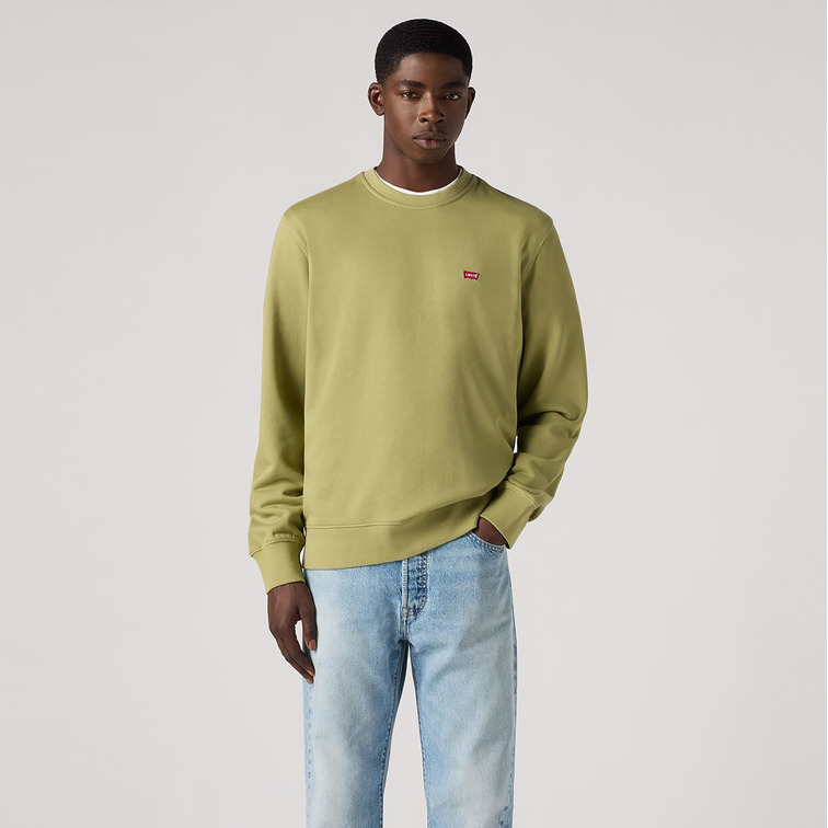 SUDADERA HOMBRE  LEVI'S THE ORIGINAL HM CREW GREENS