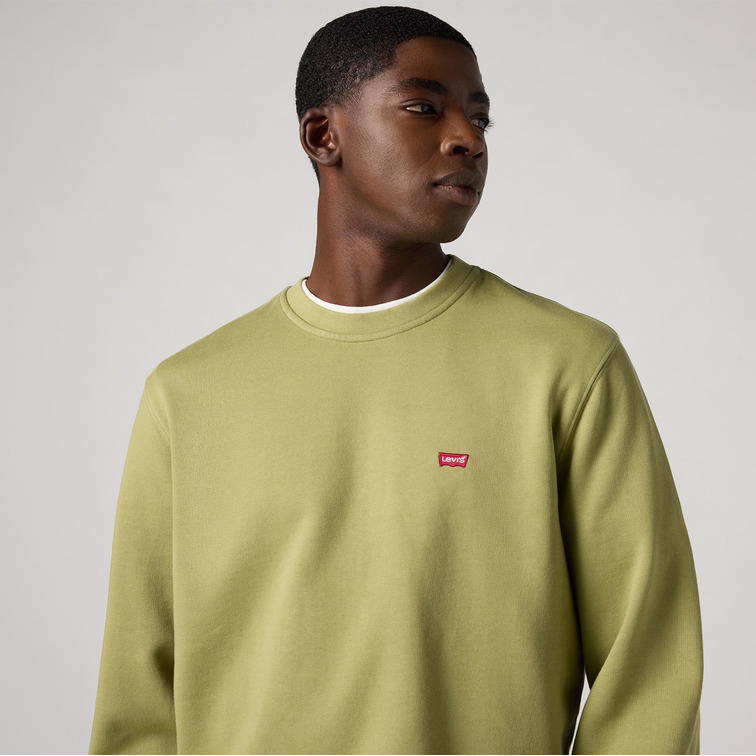 SUDADERA HOMBRE  LEVI'S THE ORIGINAL HM CREW GREENS