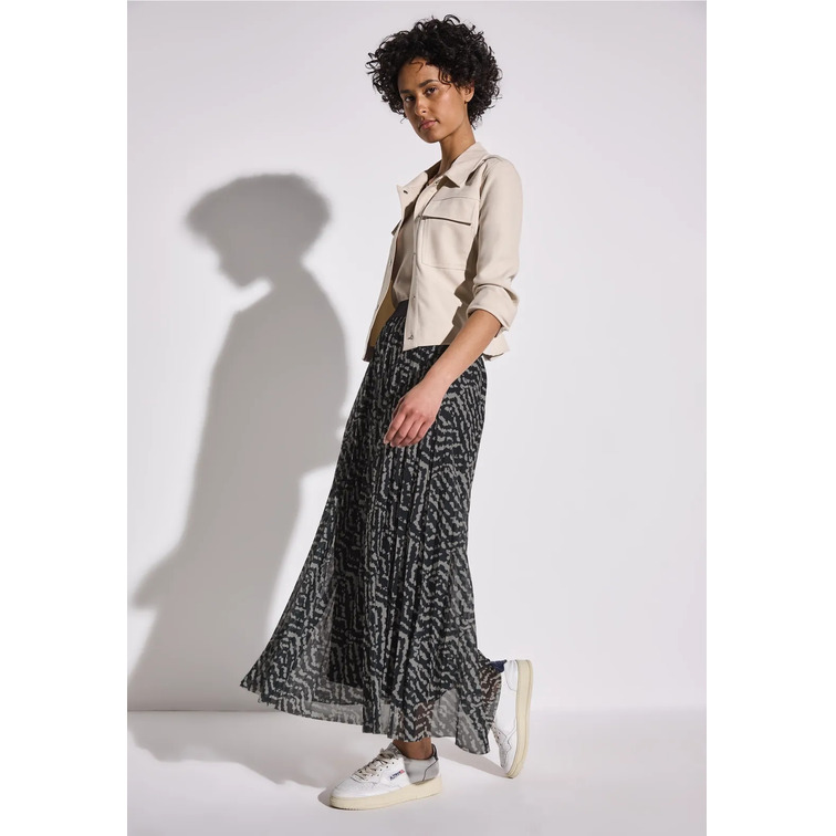 VESTIDO MUJER  STREET MAXI MESH SKIRT PLISSÉE AOP