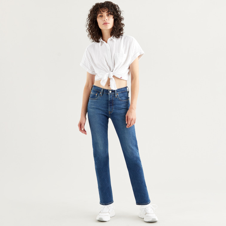 VAQUERO MUJER  LEVIS 501 CROP CHARLESTON OUTLASTED