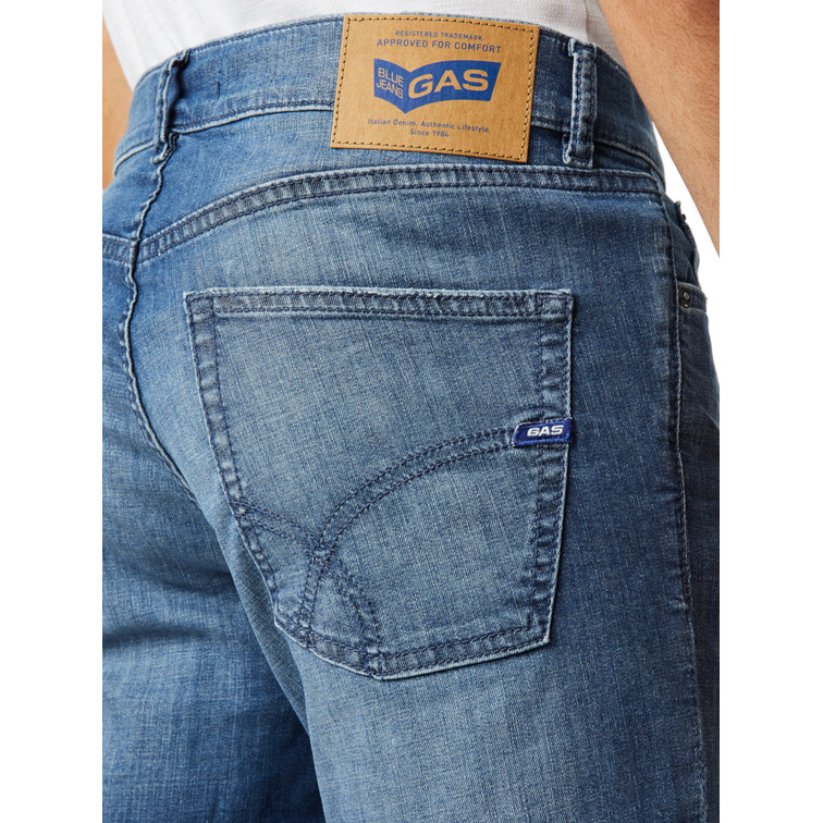 PANTALÓN VAQUERO CORTO HOMBRE GAS ALBERT SHORT REV