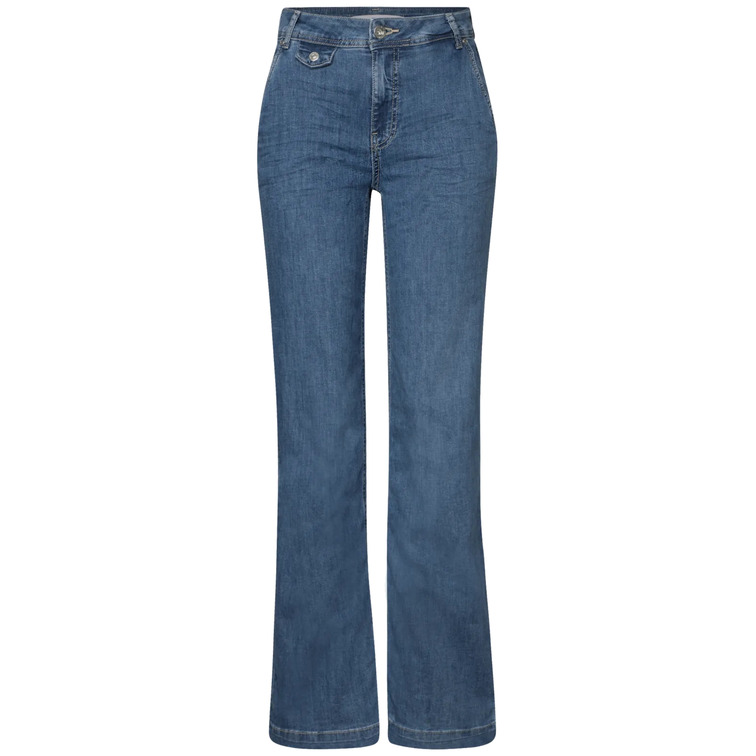 PANTALÓN MUJER  STREET STYLE DENIM-WIDE LEG,LOOSEFIT,