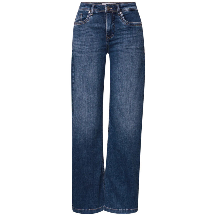 VAQUERO MUJER  STREET STYLE QR DENIM-WIDE LEG,HW,MID