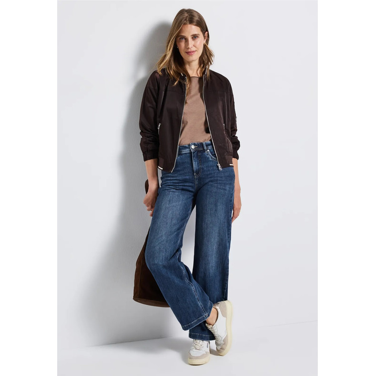 VAQUERO MUJER  STREET STYLE QR DENIM-WIDE LEG,HW,MID