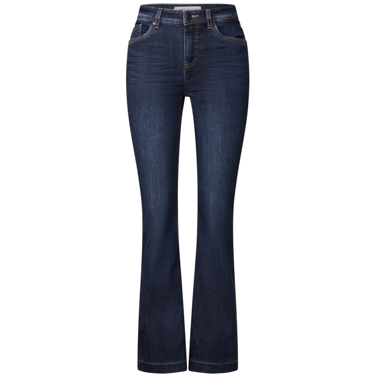 VAQUERO MUJER  STREET STYLE QR BOOTCUT,HW,DARK BLUE