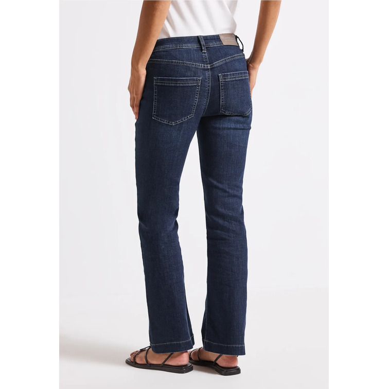 VAQUERO MUJER  STREET STYLE QR BOOTCUT,HW,DARK BLUE