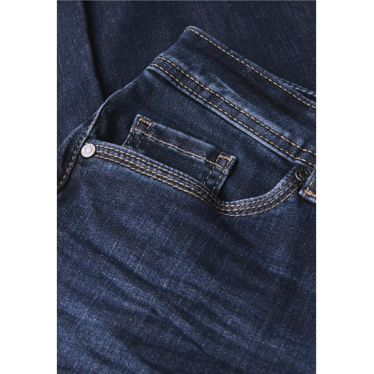 VAQUERO MUJER  STREET STYLE QR BOOTCUT,HW,DARK BLUE