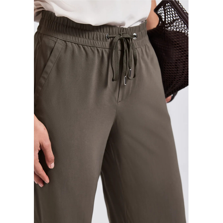 PANTALÓN MUJER  STREET STYLE QR EMEE SOLID HW WIDE LE