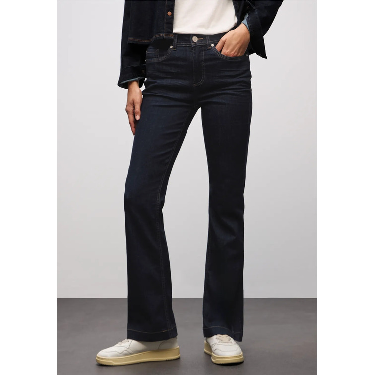 VAQUERO MUJER  STREET QR STYLE BOOTCUT,HW,RINSED