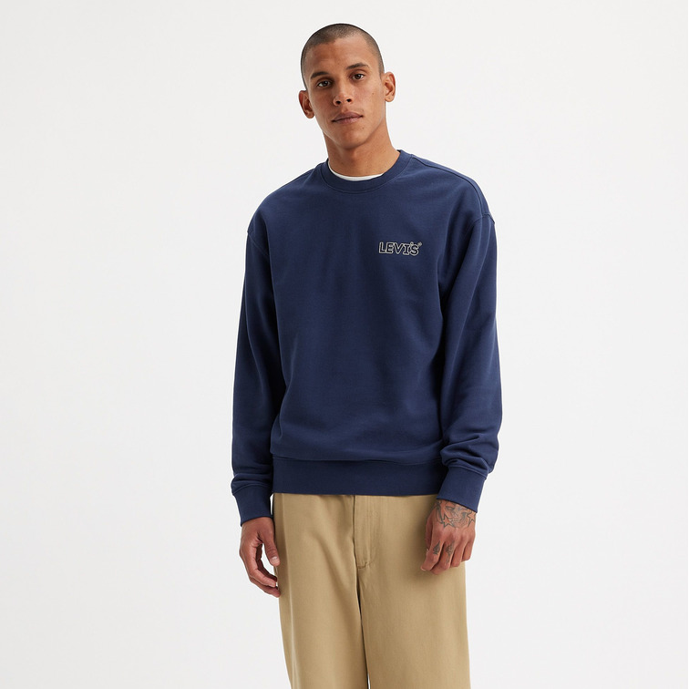 SUDADERA DE CORTE HOLGADO Y CUELLO REDONDO HOMBRE LEVI'S