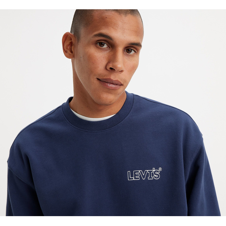 SUDADERA DE CORTE HOLGADO Y CUELLO REDONDO HOMBRE LEVI'S