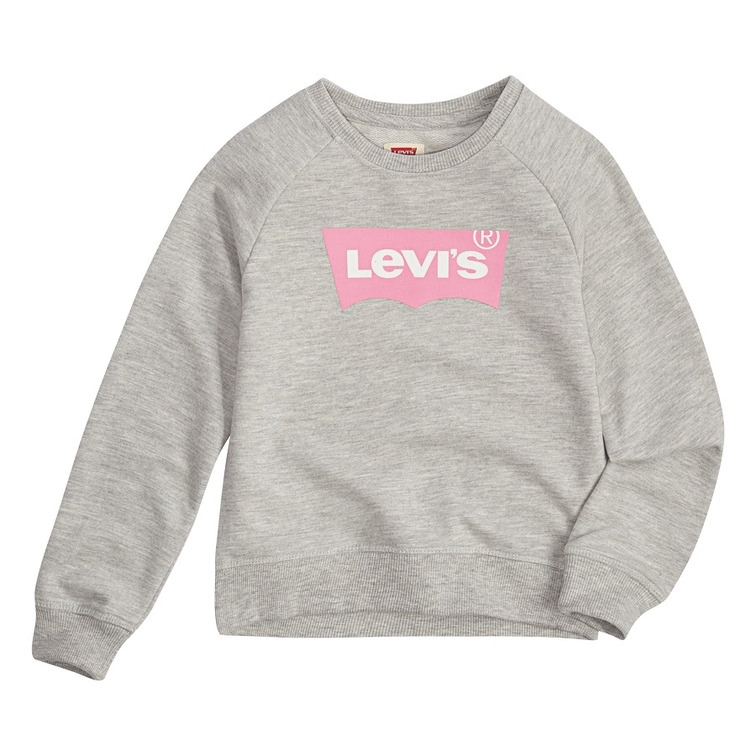 SUDADERA NIÑA  LEVIS KIDS 60% COTTON, 40% POLYESTER LVG KEY ITEM LOGO CREW