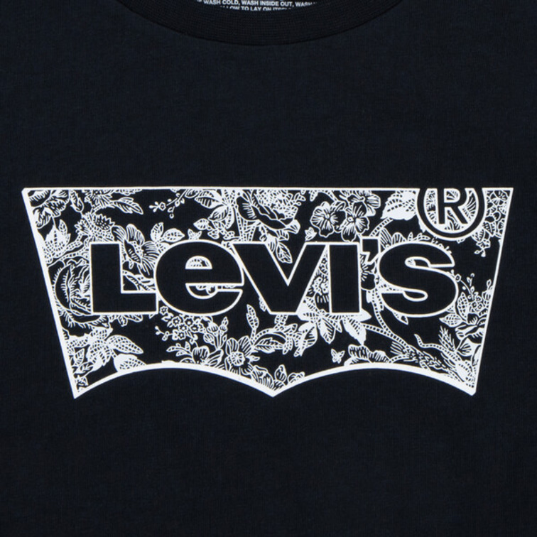 CAMISETA NIÑA LEVIS JUNIOR LOGO BATWING FLORAL TALLAJE INFANTIL