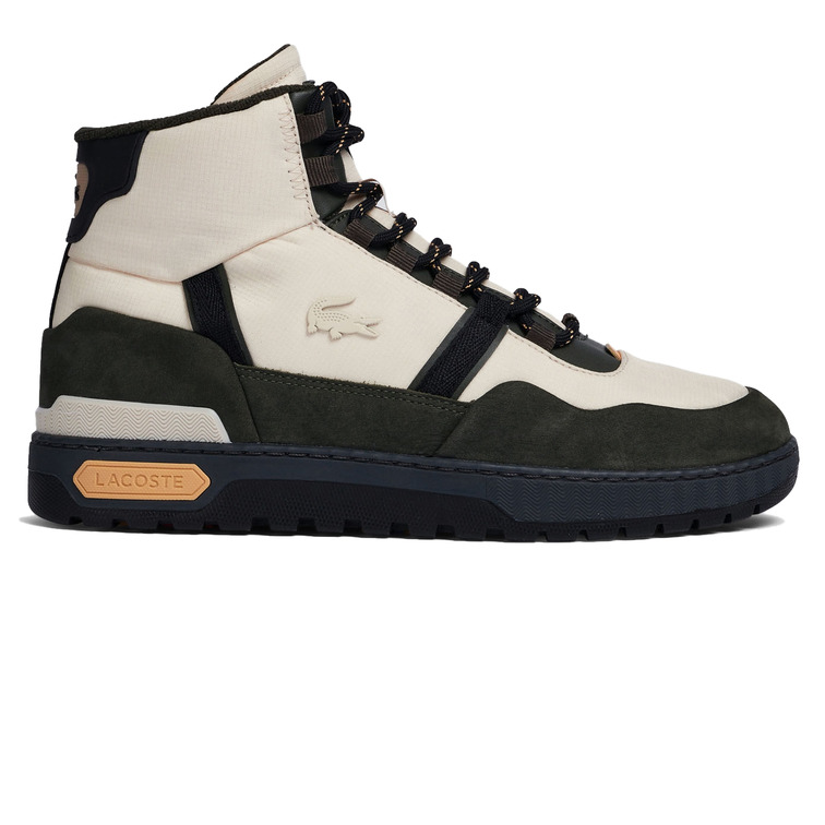 ZAPATILLA ALTA EN PIEL Y TELA HOMBRE LACOSTE T-CLIP WINTER MID