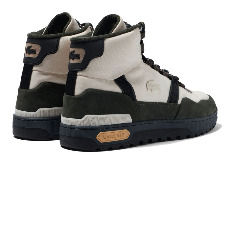 ZAPATILLA ALTA EN PIEL Y TELA HOMBRE LACOSTE T-CLIP WINTER MID