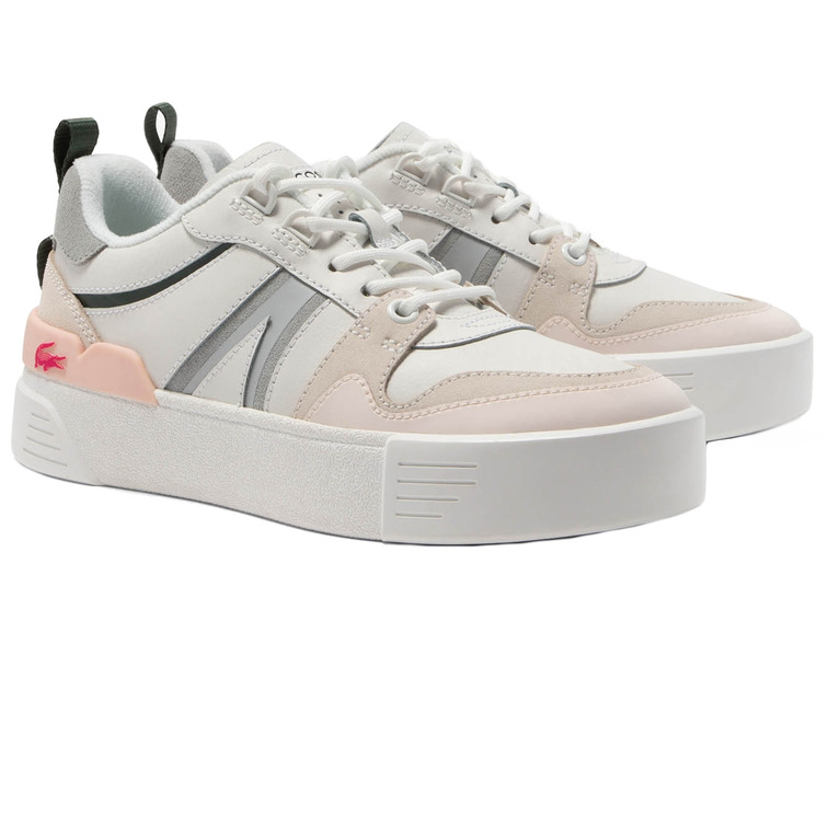 ZAPATILLA COMBINADA EN PIEL MUJER LACOSTE L002