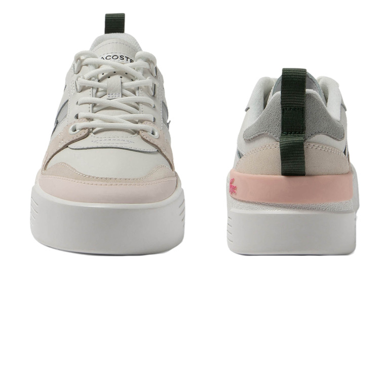 ZAPATILLA COMBINADA EN PIEL MUJER LACOSTE L002
