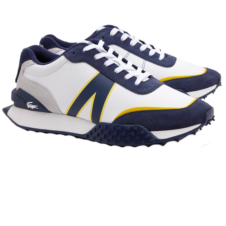 ZAPATILLA EN PIEL Y PANA HOMBRE LACOSTE T-SPIN DELUXE